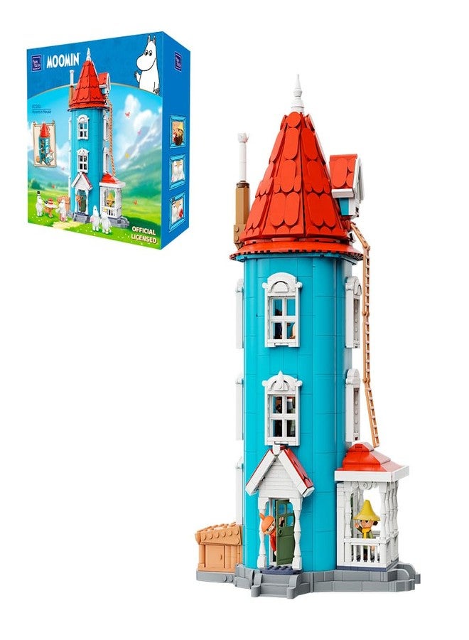 PANTASY Modular Fairytale House Building Set Blue Tower House with Classic Characters, Openable Structure, and Detailed Interior - Home Display Kit for Fans and Adults - Image 1